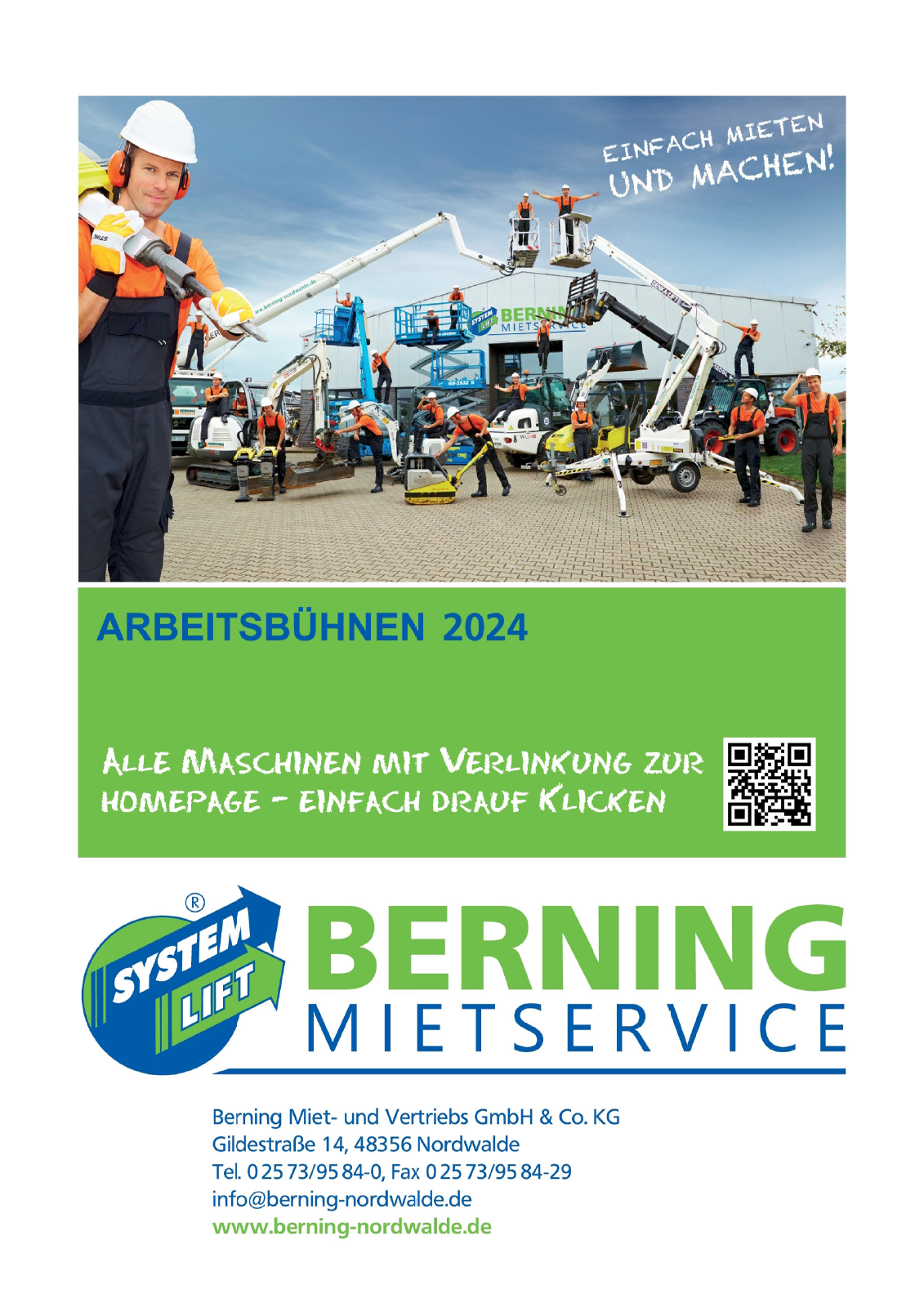 Vorschau Arbeitsbühnenpreisliste 2024 Seite 1