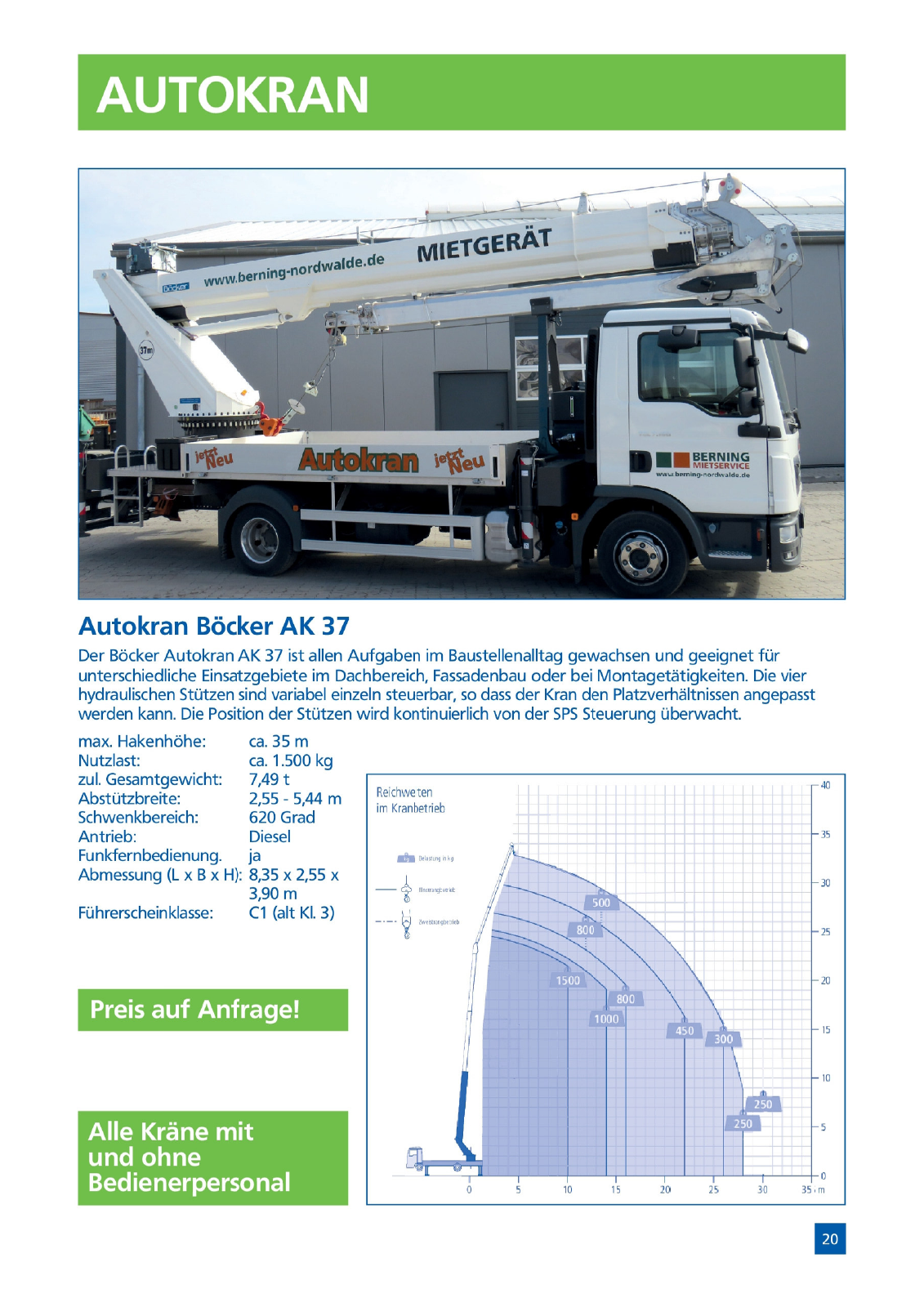 Vorschau Arbeitsbühnenpreisliste 2024 Seite 23