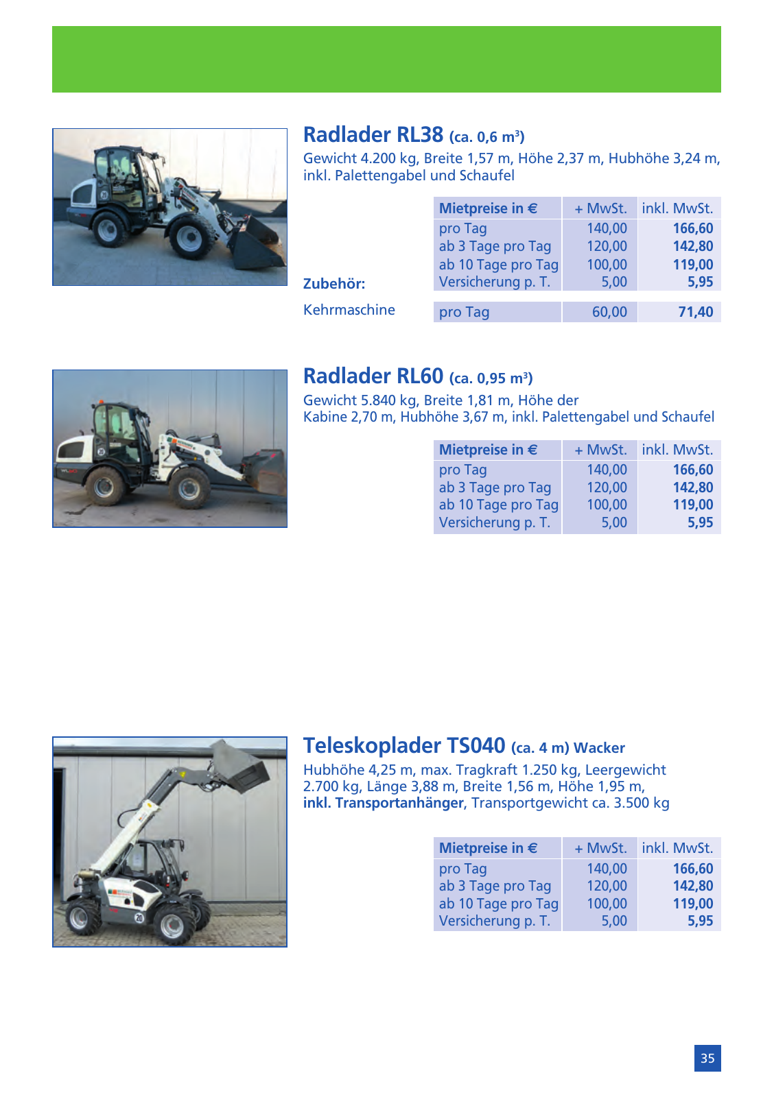 Vorschau Mietpreisliste 2026 Seite 37