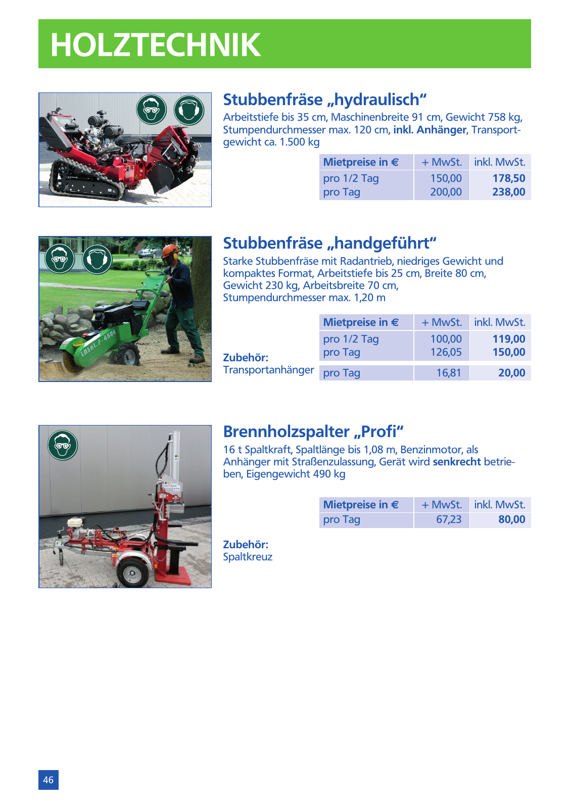 Vorschau Mietpreisliste 2025 Seite 48