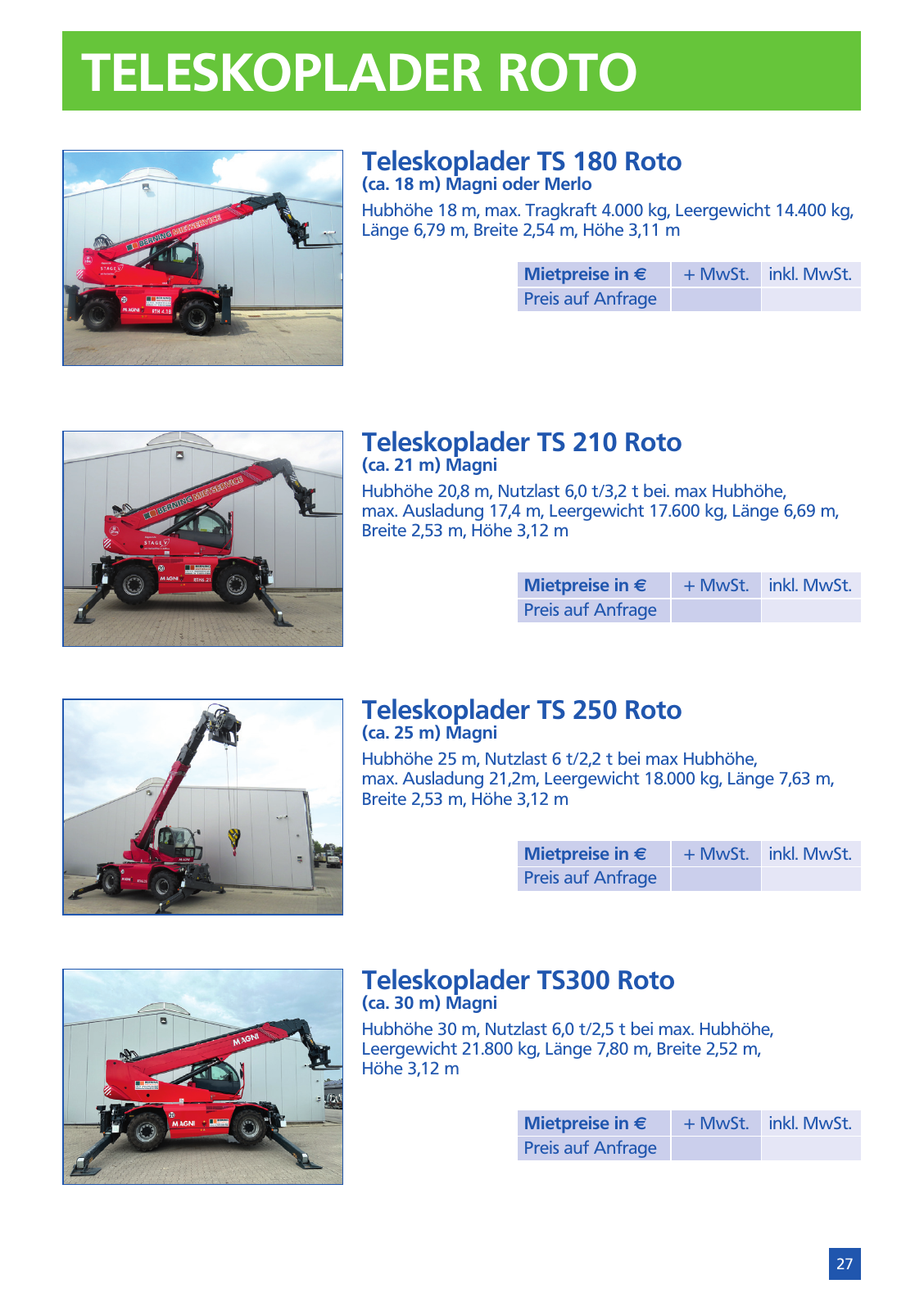 Vorschau Mietpreisliste 2025 Seite 29