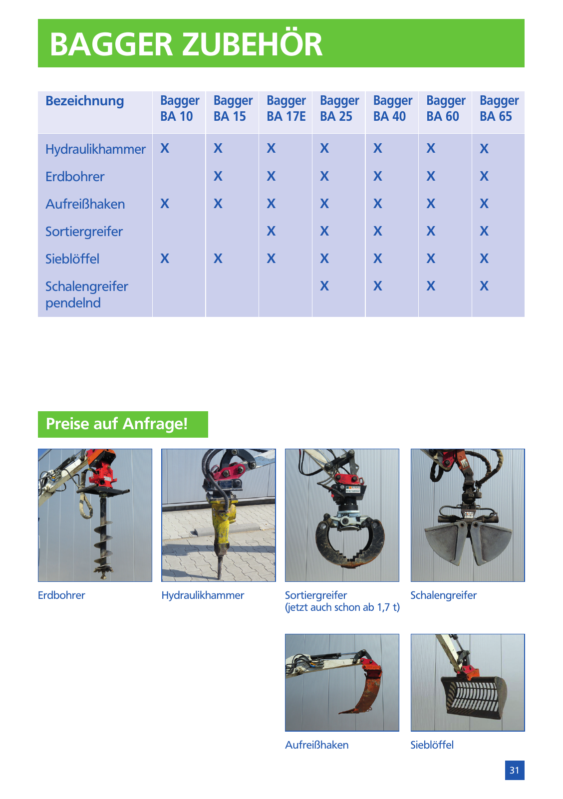 Vorschau Mietpreisliste 2025 Seite 33