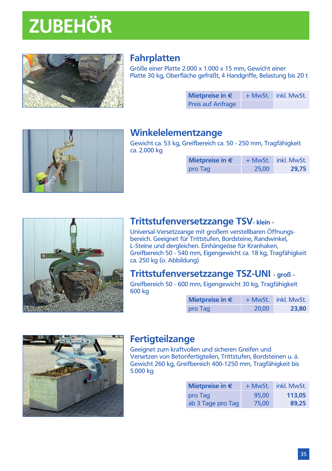 Vorschau Mietpreisliste 2025 Seite 37