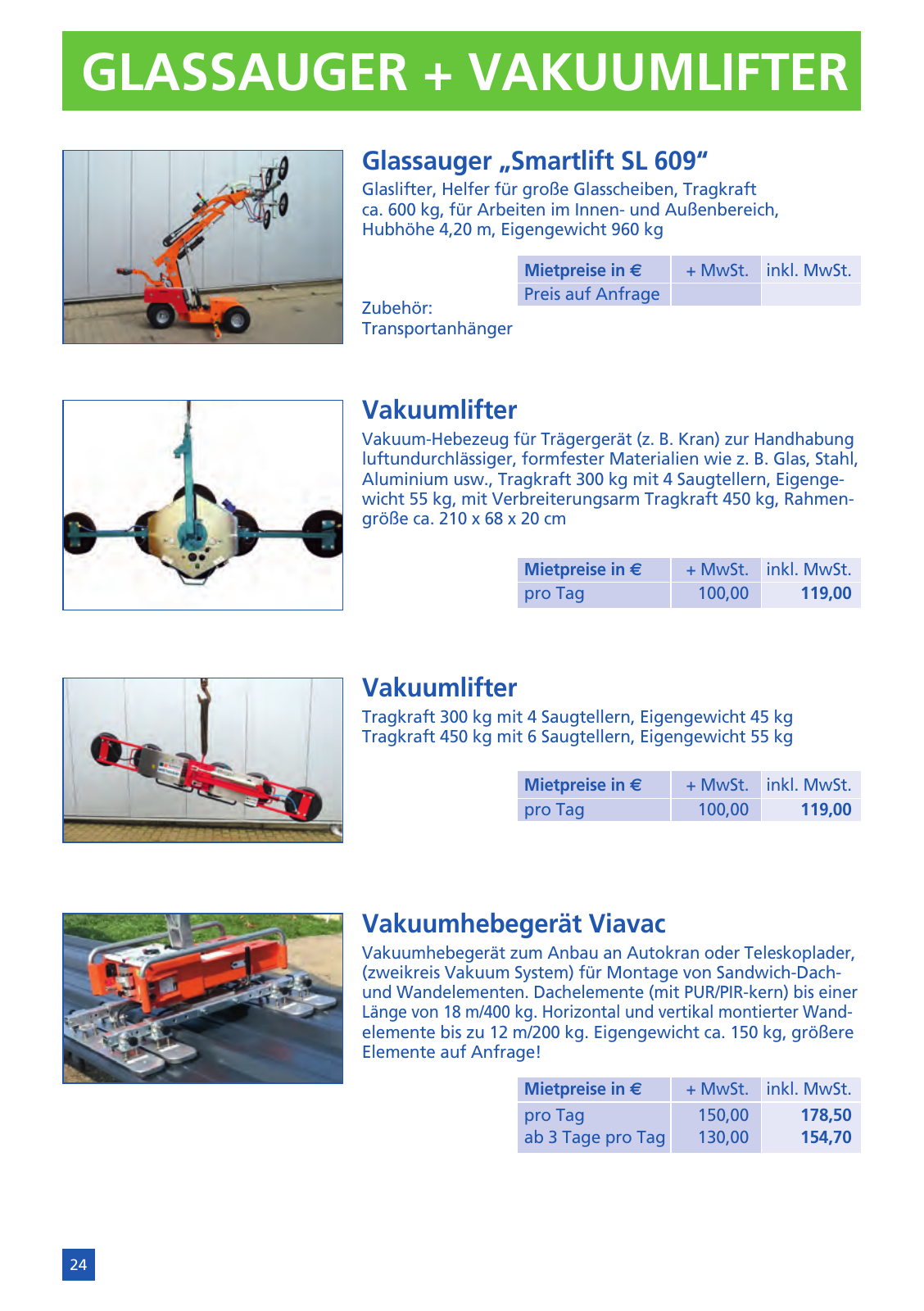 Vorschau Mietpreisliste 2026 Seite 26